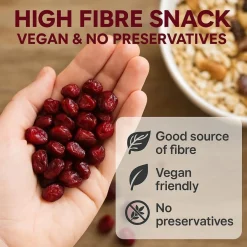 Cranberries Getrocknet 500g Saftig Ganze Beeren Vegan Snack Müsli Backen GiDeli