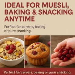 Cranberries Getrocknet 20kg Saftig Ganze Beeren Vegan Snack Müsli Backen GiDeli