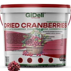 Cranberries Getrocknet 20kg Saftig Ganze Beeren Vegan Snack Müsli Backen GiDeli