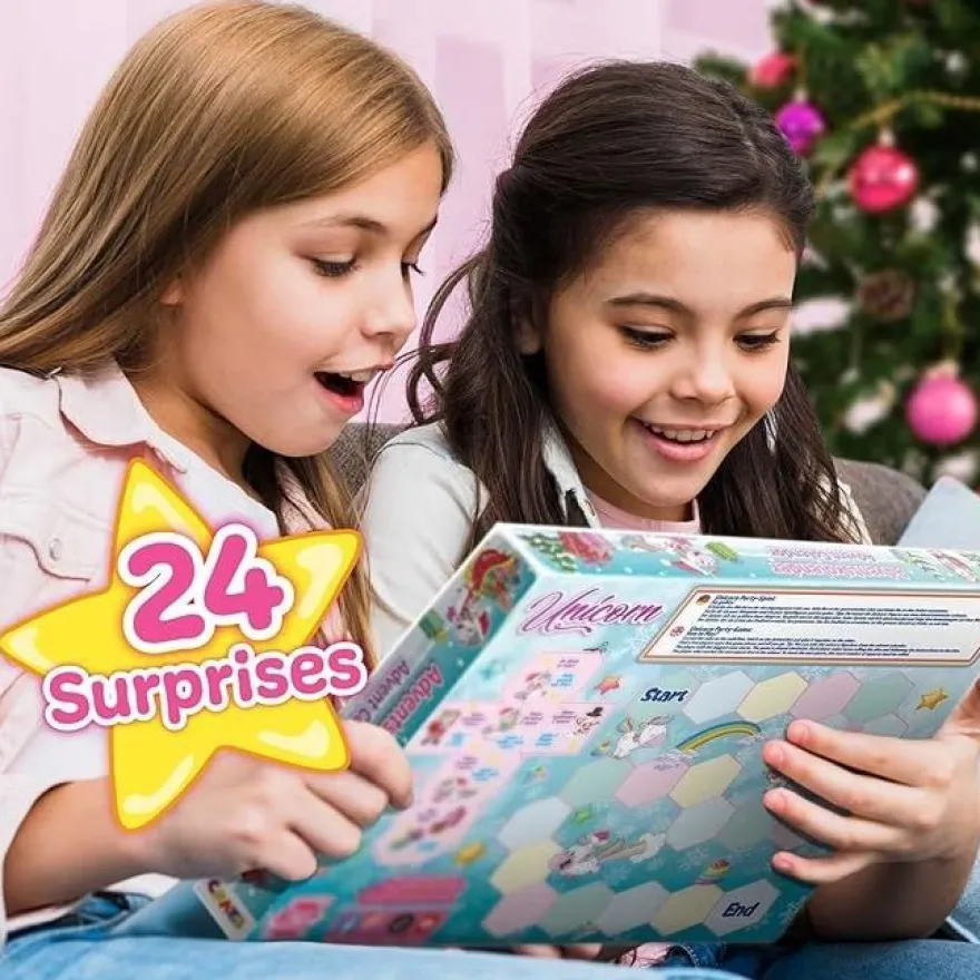CRAZE 33388 Adventskalender Unicorn Einhorn Weihnachtskalender 2021 Spielzeug