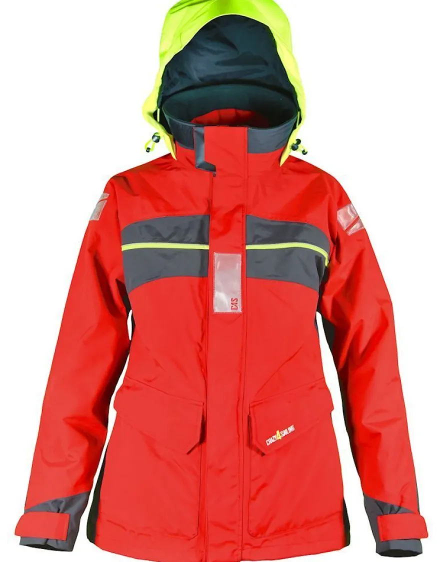 Crazy4Sailing C4S Damen Hochsee Segeljacke Bergen Ladie Offshore Rot
