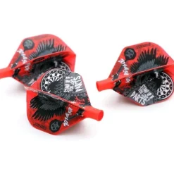 Cuesoul TERO AK4 Dart Flights Standard/Slim Roter Adler - 3er Set