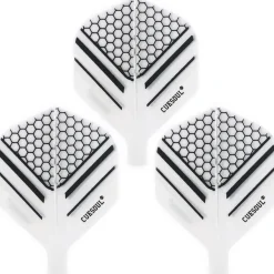 Cuesoul TERO AK4 Dart Flights Standard/Slim Form mit attraktivem Muster, 3er