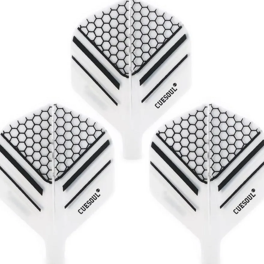 Cuesoul TERO AK4 Dart Flights Standard/Slim Form mit attraktivem Muster, 3er