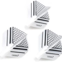 Cuesoul TERO AK4 Dart Flights Standard/Slim Form mit attraktivem Muster, 3er