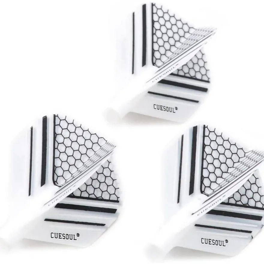 Cuesoul TERO AK4 Dart Flights Standard/Slim Form mit attraktivem Muster, 3er