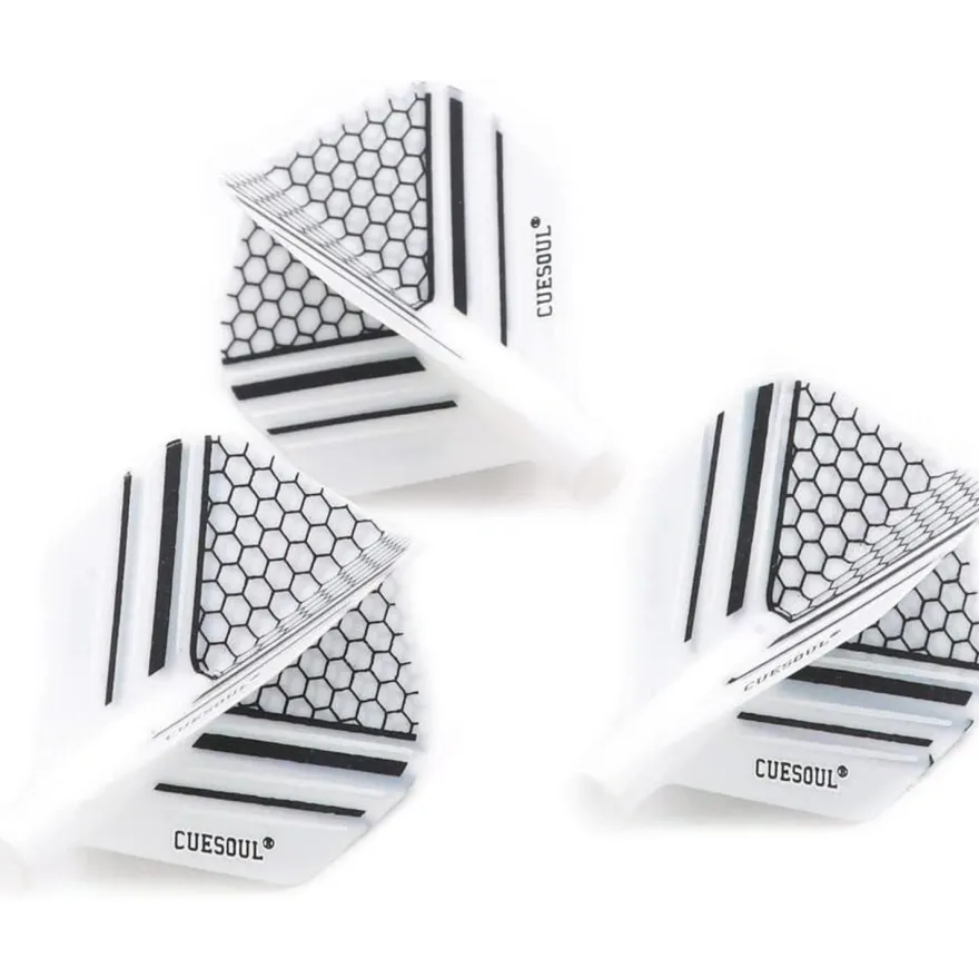 Cuesoul TERO AK4 Dart Flights Standard/Slim Form mit attraktivem Muster, 3er