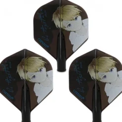 Cuesoul TERO AK4 Dart Flights Standard/Slim Form mit attraktivem Muster, 3er Set