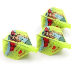 Cuesoul TERO AK4 Dart Flights Standard/Slim - Attraktives Muster, 3er Set