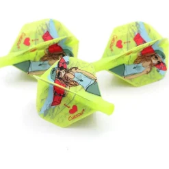 Cuesoul TERO AK4 Dart Flights Standard/Slim - Attraktives Muster, 3er Set