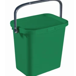 CURVER Bio Box Lisa 6L – Grün/Silber Komposter mit Henkel