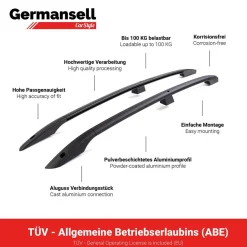 Dachreling passend für Toyota Rav4 Bj. 2006 - 03.2013