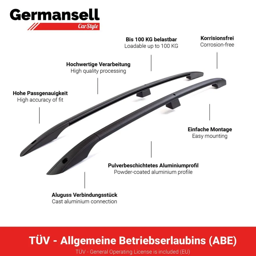Dachreling passend für Toyota Rav4 Bj. 2006 - 03.2013