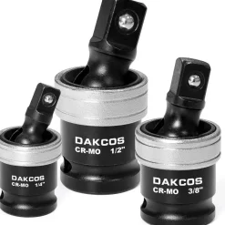 DAKCOS 3-tlg. Kraft-Kugelgelenk Kreuzgelenk-Set 1/4