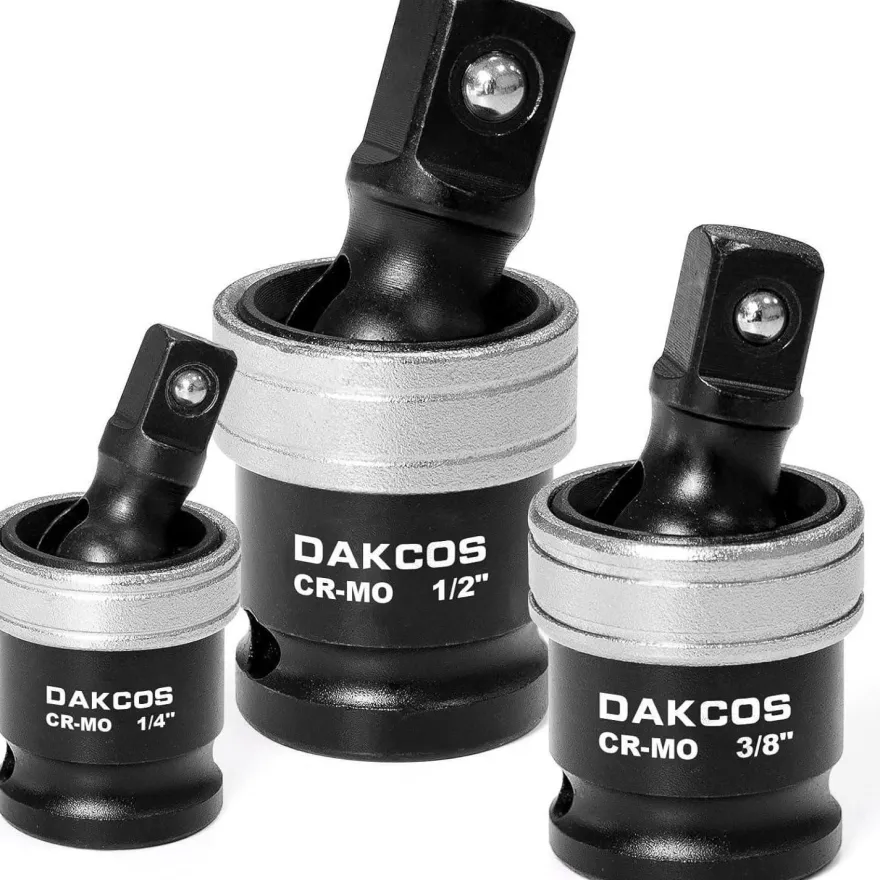 DAKCOS 3-tlg. Kraft-Kugelgelenk Kreuzgelenk-Set 1/4