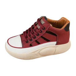 Damen-Freizeitschuhe, Plateau-Turnschuhe, rutschfeste Mode- mit dicken Sohlen,