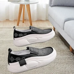 Damen-Freizeitschuhe, Sportschuhe, Sneakers, Plateauschuhe fur Spaziergange,