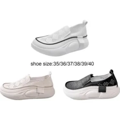 Damen-Freizeitschuhe, Sportschuhe, Sneakers, Plateauschuhe fur Spaziergange,