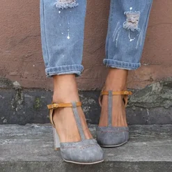 Damen Sandalen Farbnahen Schuhe Frauen Komfortabel Urlaub Geschlossene Zehe