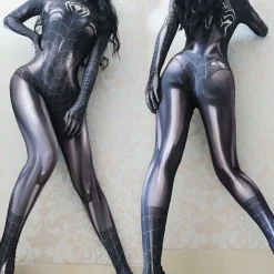 Damen Sexy Karneval Cosplay Spiderman Damen Kostum Superhero Party Jumpsuit