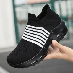 Damen Sport Slipper Luftkissen Turnschuhe Outdoor Sport Laufschuhe Fitnessstudio -
