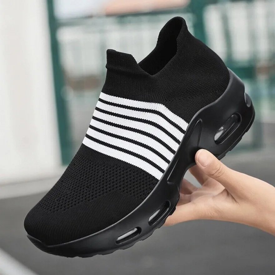 Damen Sport Slipper Luftkissen Turnschuhe Outdoor Sport Laufschuhe Fitnessstudio -