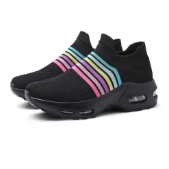 Damen Sport Slipper Luftkissen Turnschuhe Outdoor Sport Laufschuhe Fitnessstudio -