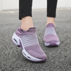 Damen Sport Slipper Luftkissen Turnschuhe Outdoor Sport Laufschuhe Fitnessstudio -