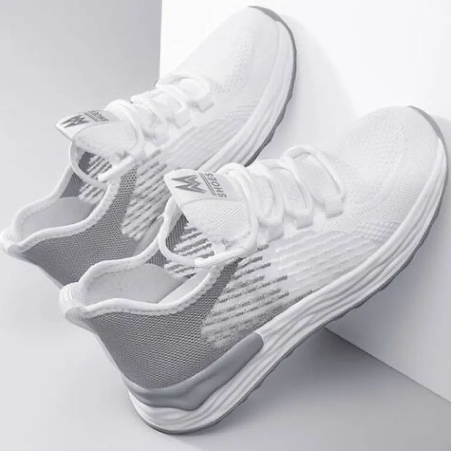 Damen Turnschuhe Gittergewebe Laufschuh Frauen Slip Gehen Sport Sportschuhe