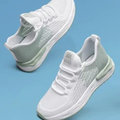 Damen Turnschuhe Gittergewebe Laufschuh Frauen Slip Gehen Sport Sportschuhe