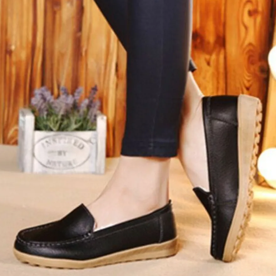 Damen Warme Slipper Schlupfen Wohnungen Frauen Rutschfest Winter Slip Bootsschuh