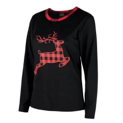 Damen Weihnachts-Pyjama HEYO Baumwolle Schlafanzug Set X-Mas Muster Sleepwear