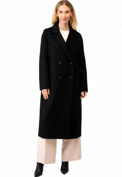 Damen Wollmantel Ricano Clara schwarz Oversized Zweireiher Reverskragen