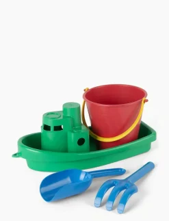 Dantoy Boot 251431 Spielset recycelt grün 4-teilig nachhaltig Spielzeug