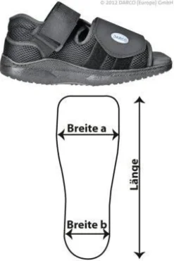 Darco Medsurg Verbandschuh Herren Gr. S schwarz