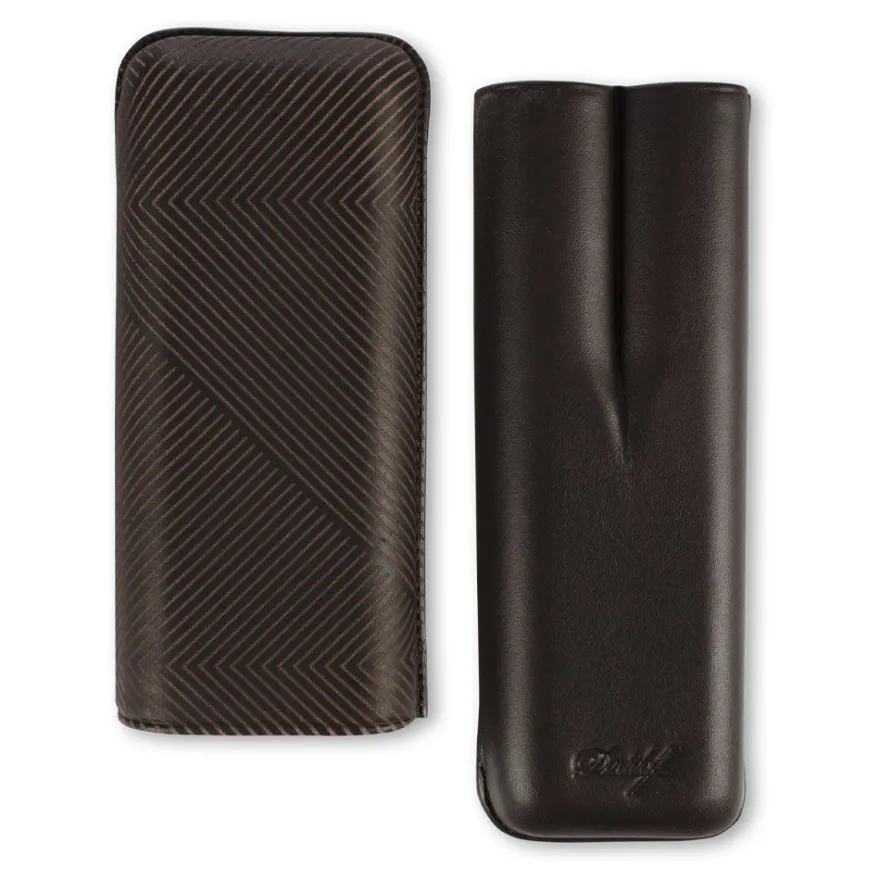 Davidoff Etui XL-2 Leder braun Blatt