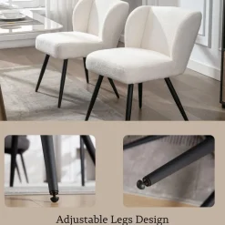 Dayalane Esszimmerstühle 2er Set, moderne Küchenstühle mit Polsterung und