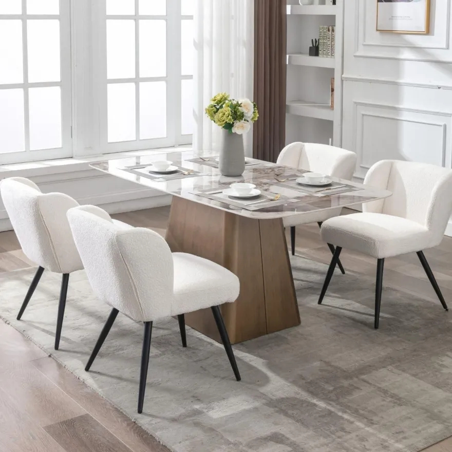 Dayalane Esszimmerstühle 2er Set, moderne Küchenstühle mit Polsterung und