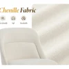Dayalane Esszimmerstühle 4er Set Chenille Polsterstuhl mit Lendenstützkissen