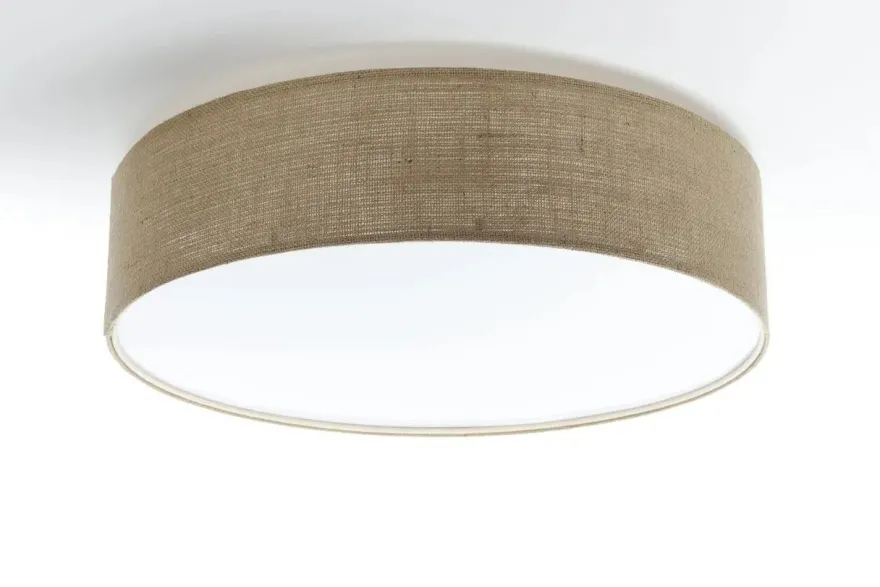 Deckenleuchte Plafond Elegant 60cm Leinen-Grau