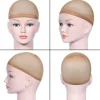 Dehnbare Nylon Haarnetz Perücke Kappen 4 Stück Nackt Beige URAQT