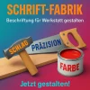 Deko Beschriftung für Werkstatt Klebebuchstaben Wunschtext Aufkleber selbst gestalten
