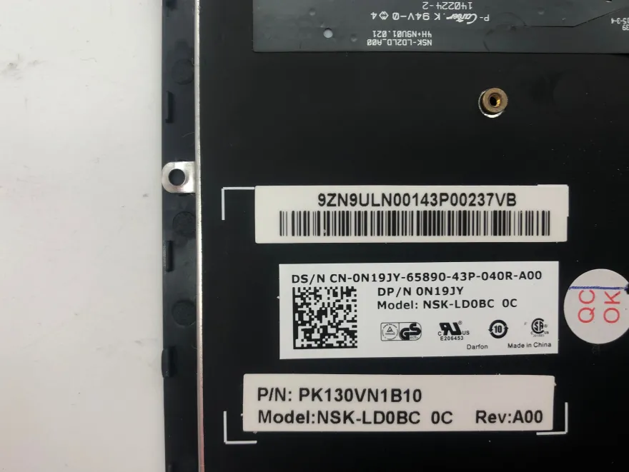 Dell Latitude E7440 Keyboard Tastatur QWERTY 0N19JY 029FWC