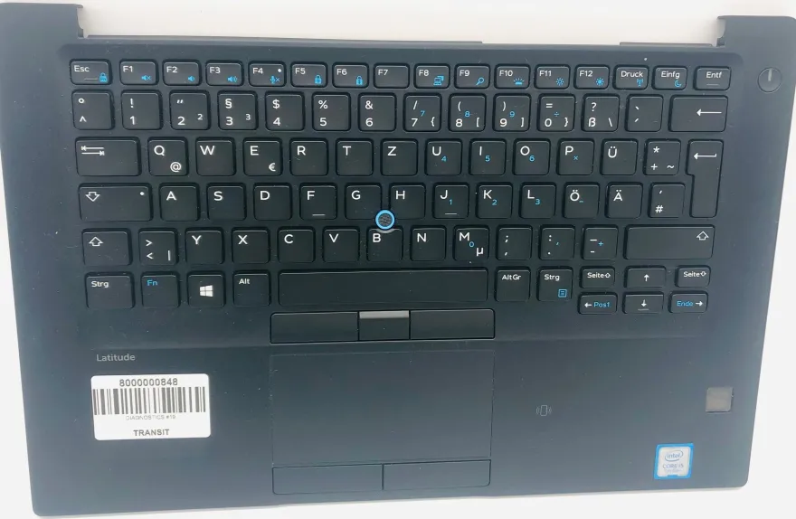 DELL Latitude 7480 Palmrest Handauflage Touchpad QWERTZ 0XKYX9