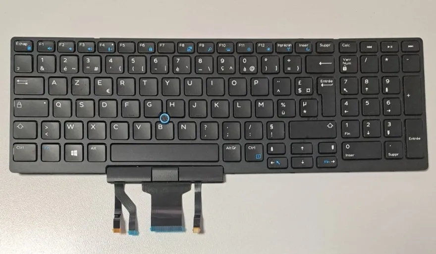 Dell Latitude 5580 Tastatur AZERTY Tastaturrahmen 0WCKVN 1313M1B13