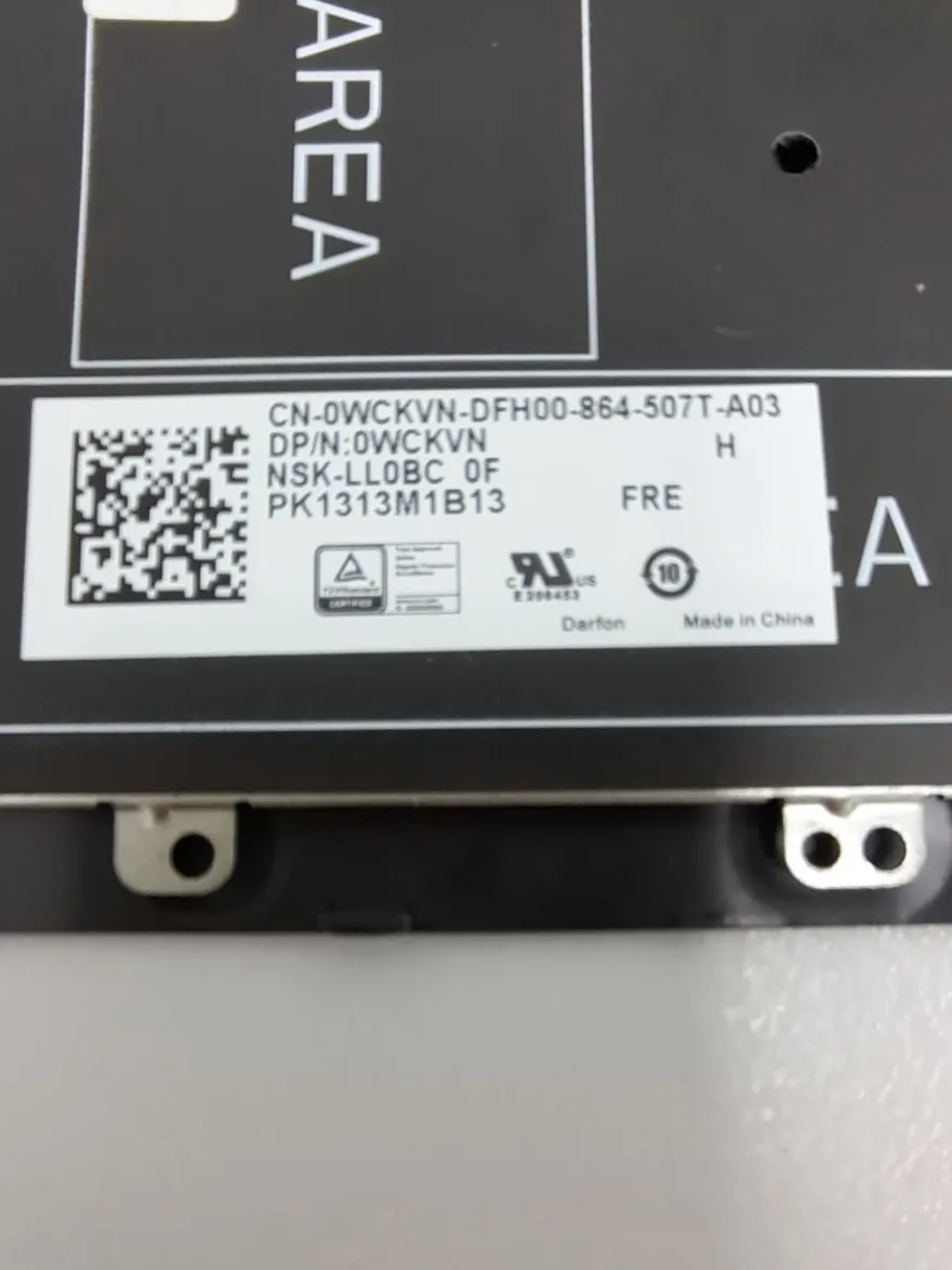 Dell Latitude 5580 Tastatur AZERTY Tastaturrahmen 0WCKVN 1313M1B13