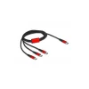 Delock DELOCK USB Ladekabel 3 in 1 USB Type-C zu 3 x USB Type-C 1m