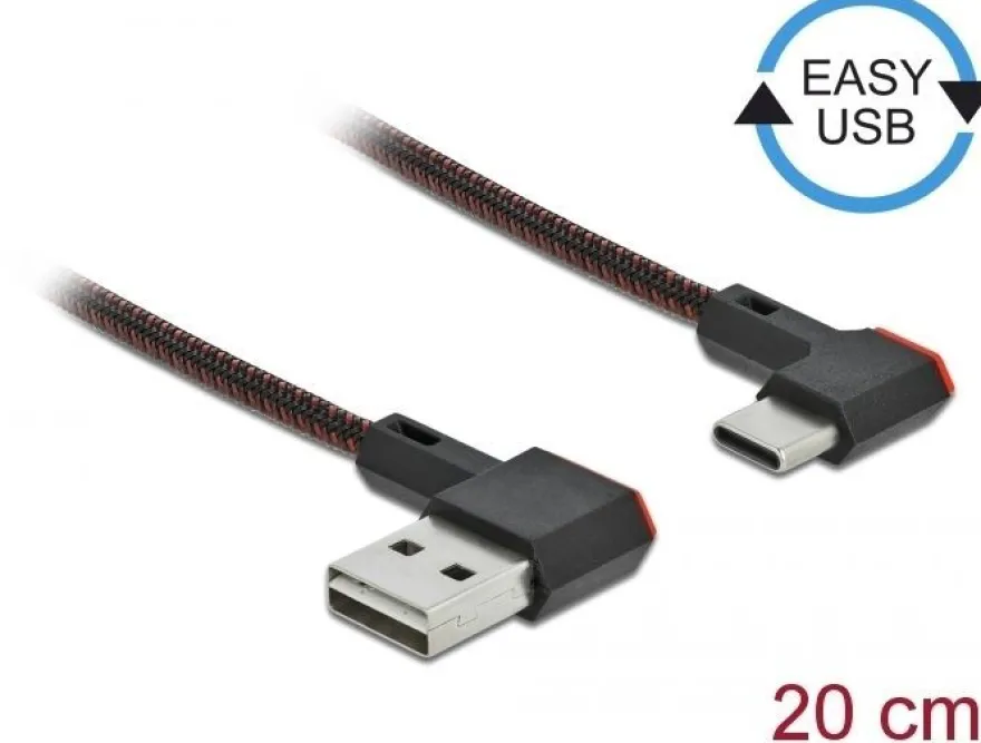 Delock EASY-USB 2.0 Kabel Typ-A Stecker zu USB Type-C? Stecker