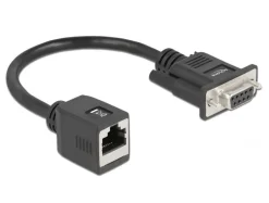 Delock Seriell RS-232/422/485 Adapter DB9 Buchse zu RJ45 Buchse