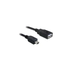 DELOCK USB Kabel A -> Mini-B Bu/St 0.50m sw
